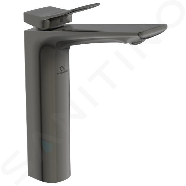 Ideal Standard Conca Tap - Waschtischarmatur mit Ablauf, Magnetic Grey BC757A5