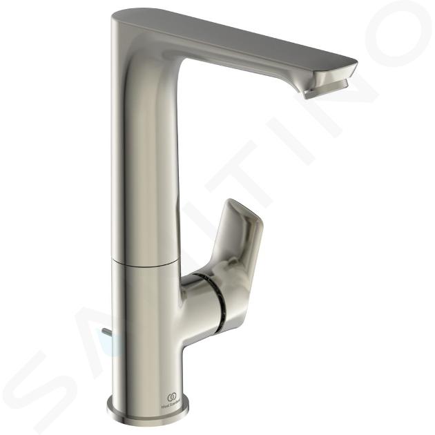 Ideal Standard Connect Air - Mitigeur de lavabo Slim avec bec orientable et vidage, Silver Storm A7020GN