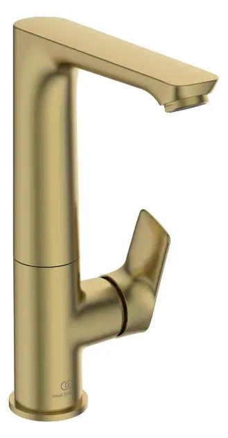 Levně Ideal Standard Connect Air - Umyvadlová baterie Slim s otočným výtokem, Brushed Gold A7023A2
