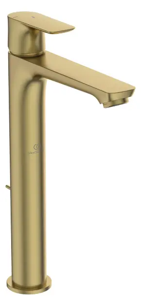 Levně Ideal Standard Connect Air - Umyvadlová baterie Slim s výpustí, BlueStart, Brushed Gold A7026A2
