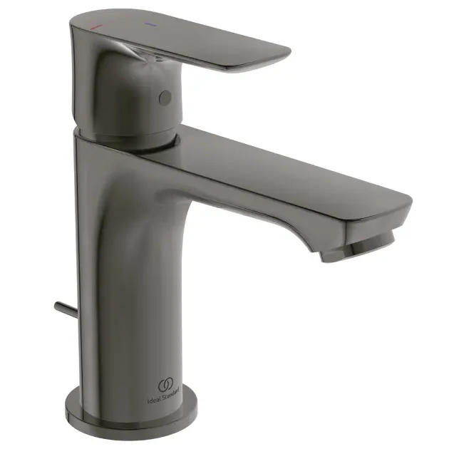 Levně Ideal Standard Connect Air - Umyvadlová baterie Slim s výpustí, BlueStart, Magnetic Grey A7008A5