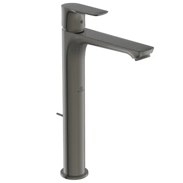 Ideal Standard Connect Air - Baterie pentru lavoar Slim cu evacuare, BlueStart, Magnetic Grey A7026A5