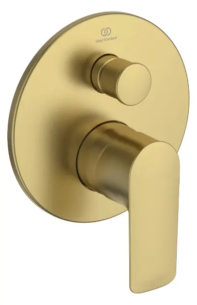 Levně Ideal Standard Connect Air - Vanová baterie pod omítku, pro 2 spotřebiče, Brushed Gold A7035A2
