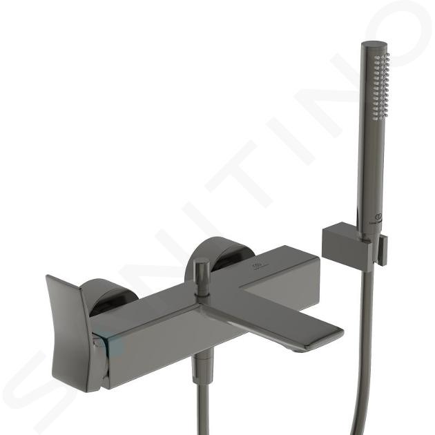 Ideal Standard Conca Tap - Vanová baterie s příslušenstvím, Magnetic Grey BC763A5