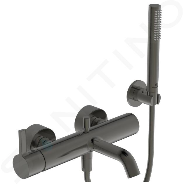 Ideal Standard Joy - Miscelatore per vasca da bagno con accessori, Magnetic Grey BC787A5