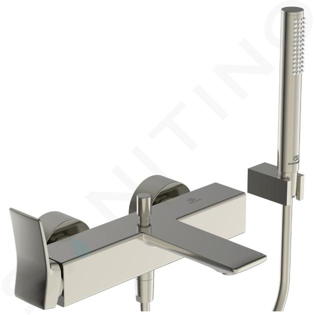 Ideal Standard Conca Tap - Grifo de bañera con accesorios, Silver Storm BC763GN