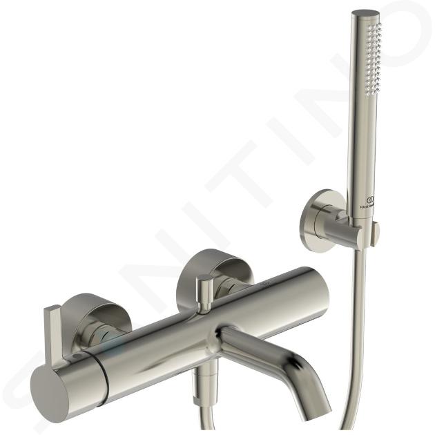 Ideal Standard Joy - Miscelatore per vasca da bagno con accessori, Silver Storm BC787GN