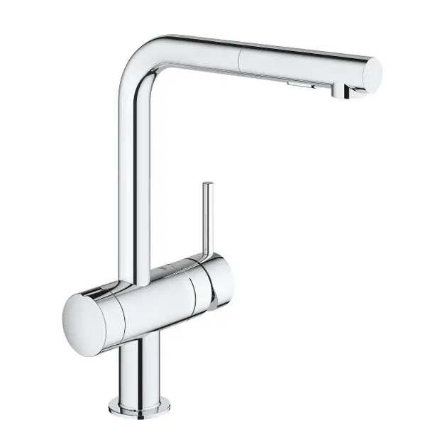 Grohe Minta - Mitigeur d'évier avec douchette extractible, chrome 31558000