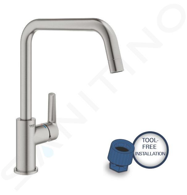 Grohe QuickFix Start - Grifo de fregadero, supersteel 30470DC0