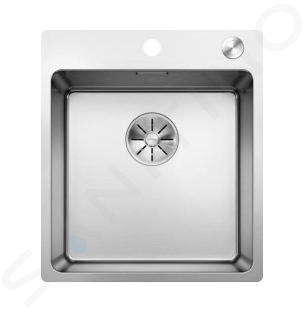 Blanco Andano 400 - Évier 500x440 mm avec commande excentrique PushControl, inox 525244