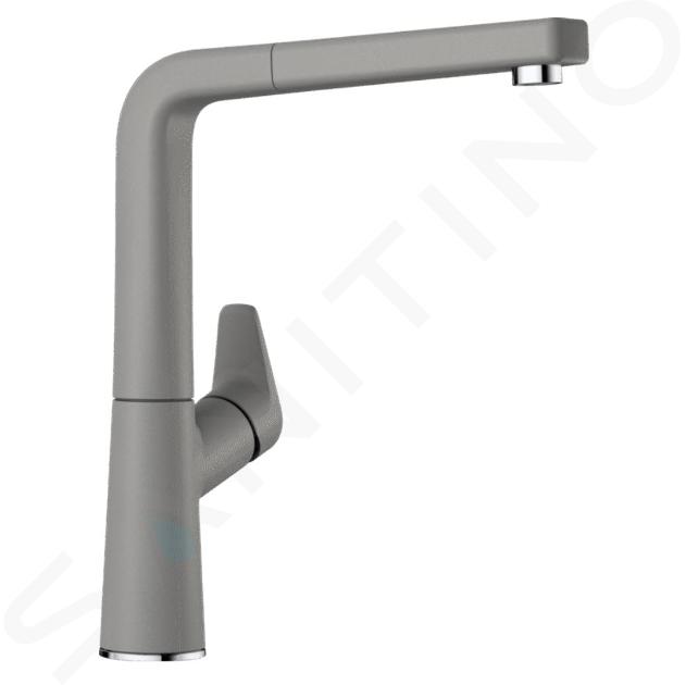 Blanco Avona S - Küchenarmatur, mit ausziehbarem Anschluss, Aluminium 521279