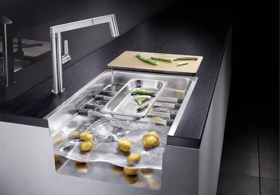 Blanco Accessori - Vaschetta universale per lavello Divon II e Etagon,  acciaio inox 231396