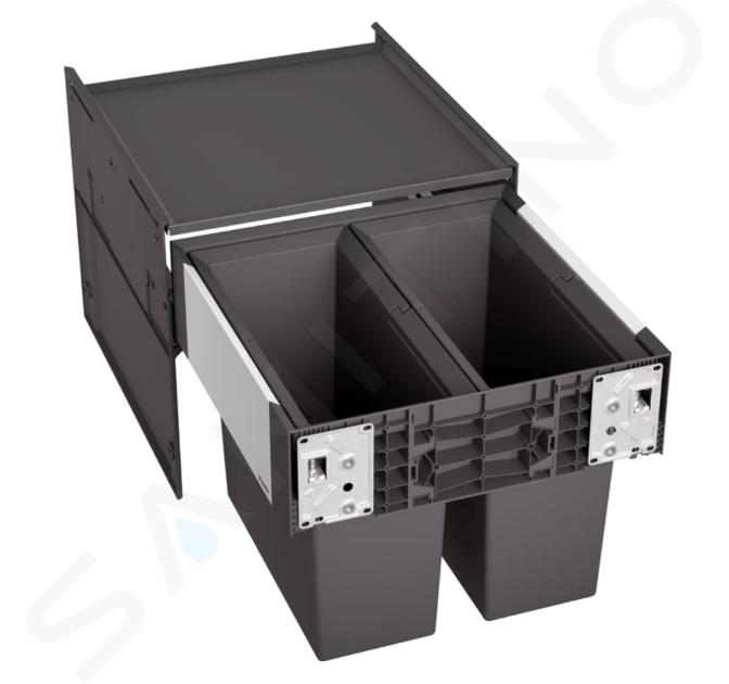 Blanco Select - Cubo de basura empotrado, con compartimento, capacidad 32 l 526200