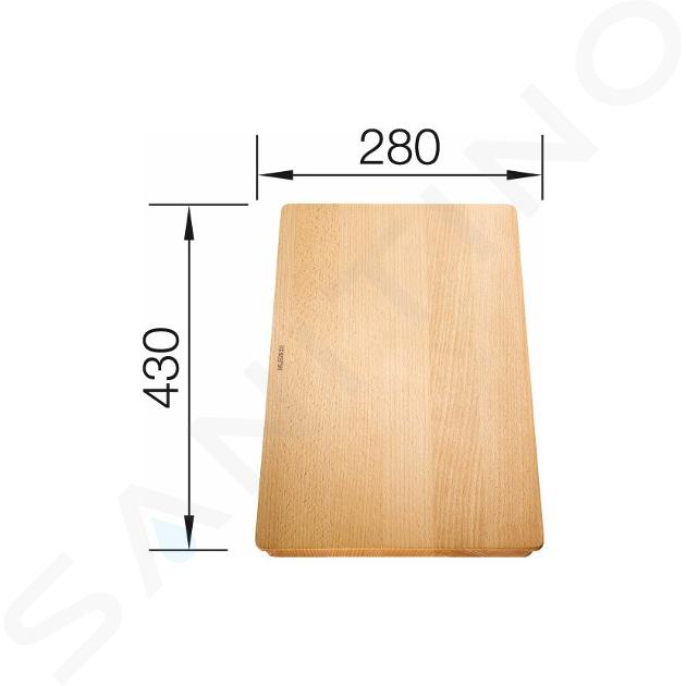 Blanco Accessoires - Snijplank Subline, 280x430 mm, beukenhout 514544