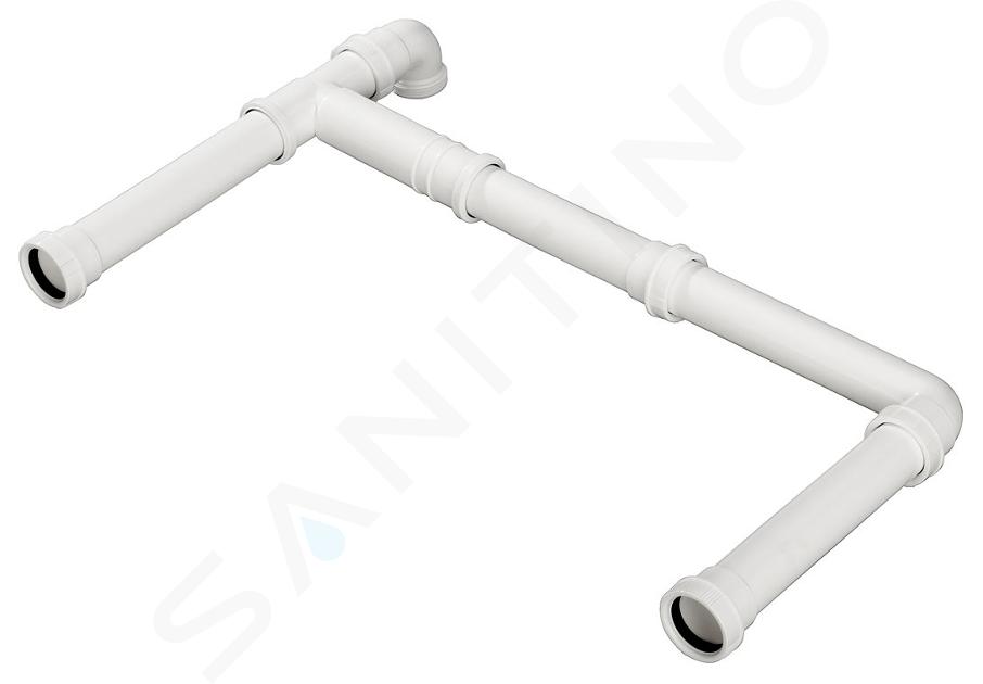 Blanco Accessoires - Connexion de vidage pour 2 éviers, blanc 225088