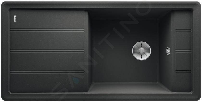 Blanco Faron XL 6 - Évier en silgranit 100x50 cm, noir 525896