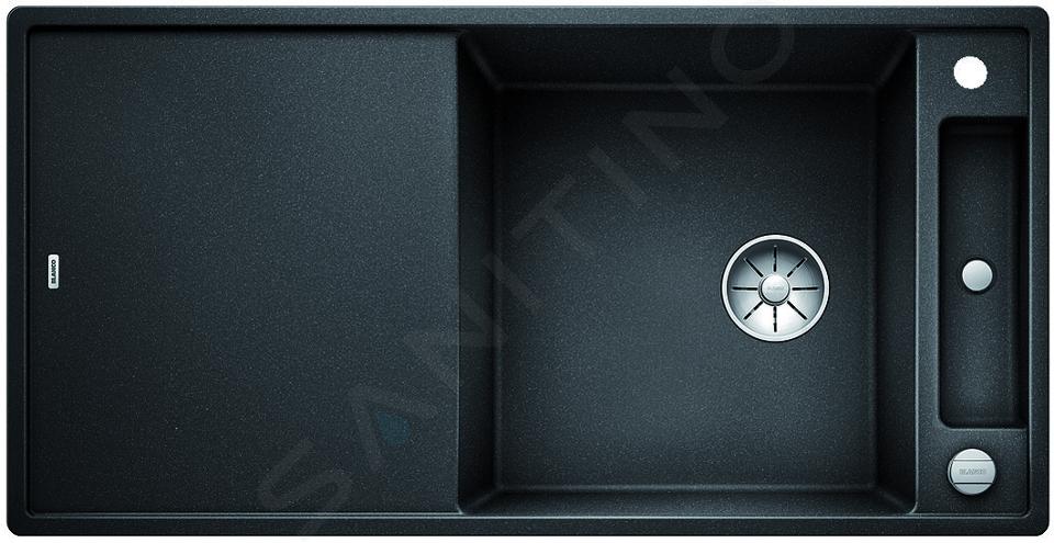 Blanco Axia III XL 6 - Chiuvetă silgranit, 100x51 cm, cu accesorii, InFino, neagră 525857