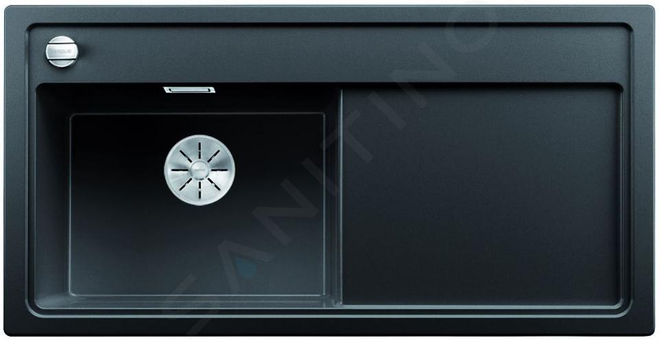 Blanco Zenar XL 6 - Fregadero de silgranite, 1000x510 mm, con control de desagüe y accesorios, negro 526058