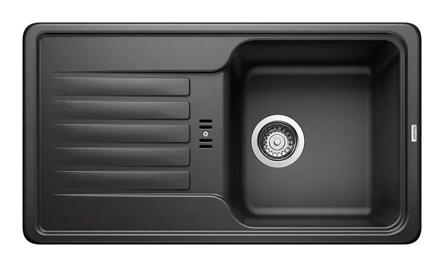 Blanco Favos mini - Silgranit spoelbak, 78x44 cm, zwart 526078