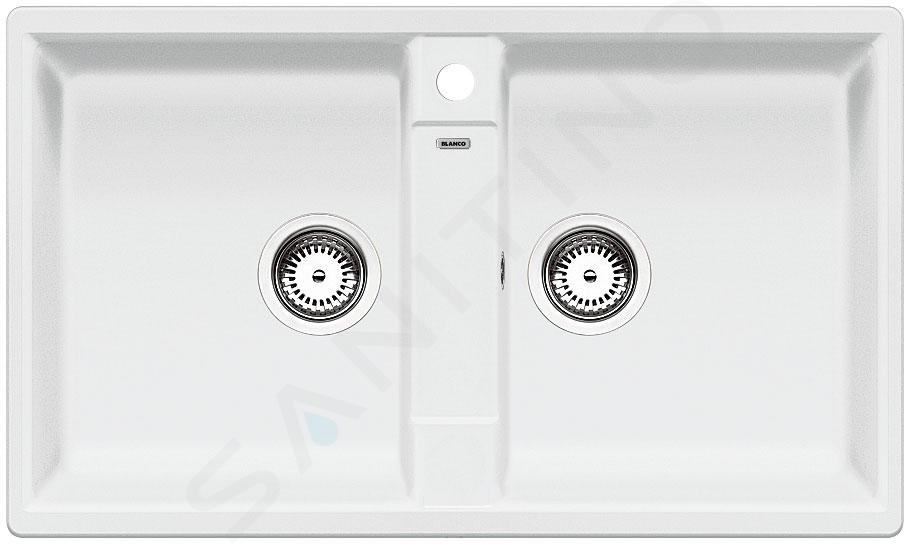 Blanco Zia 9 - Fregadero de silgranite, 86x50 cm, blanco 516678