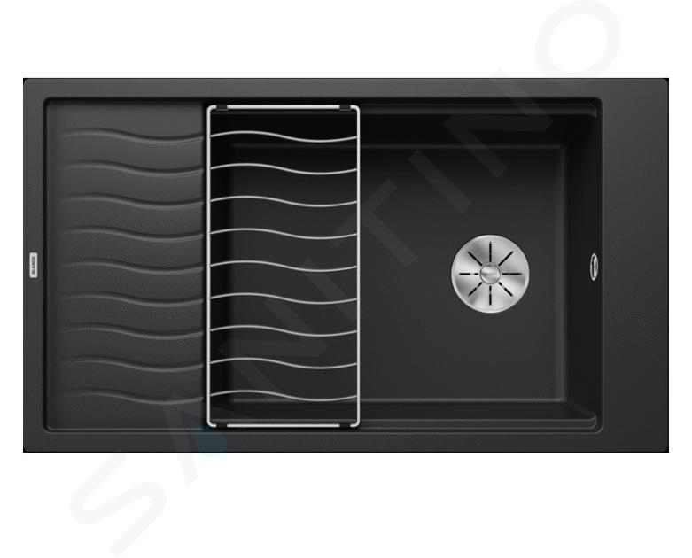 Blanco Elon XL 8 - Évier en silgranit, 860x500 mm, avec accessoires, noir 525886