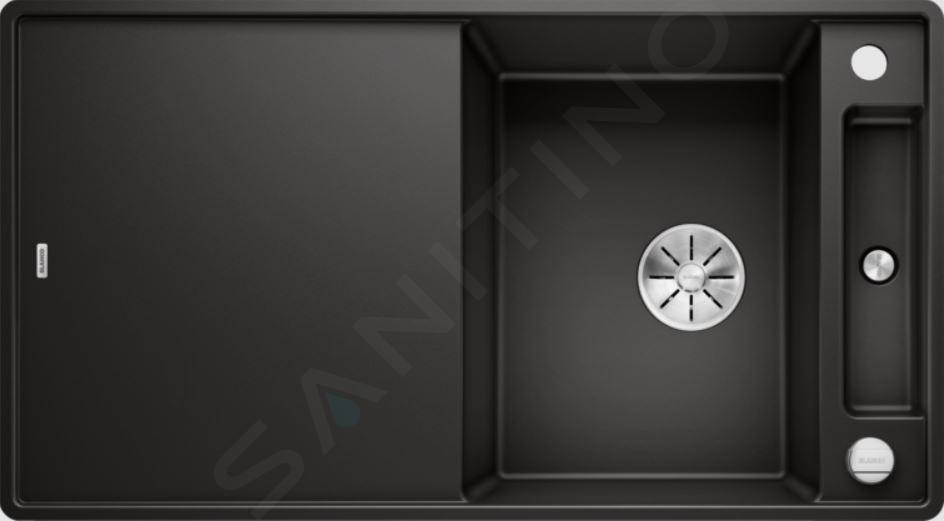 Blanco Axia III 5 - Chiuvetă silgranit, 91x50 cm, cu accesorii, InFino, neagră 525847