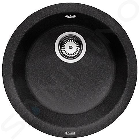 Blanco Rondo - Silgranit mosogató, átmérő 450 mm, fekete 525959