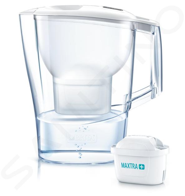 Brita Jarras de filtrado - Jarra con filtro de agua Aluna Cool Memo,  capacidad 2400 ml, blanco 1039267