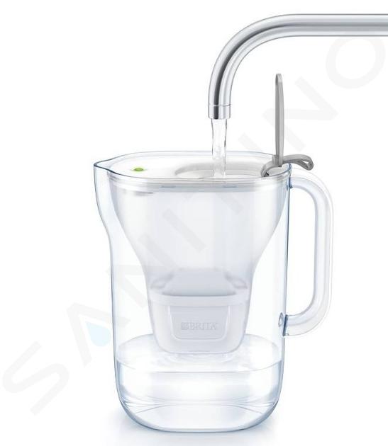 Brita Jarras de filtrado - Set de jarra de filtrado Aluna Cool Memo y 2  filtros MX+, capacidad 2400 ml, blanco 1039268