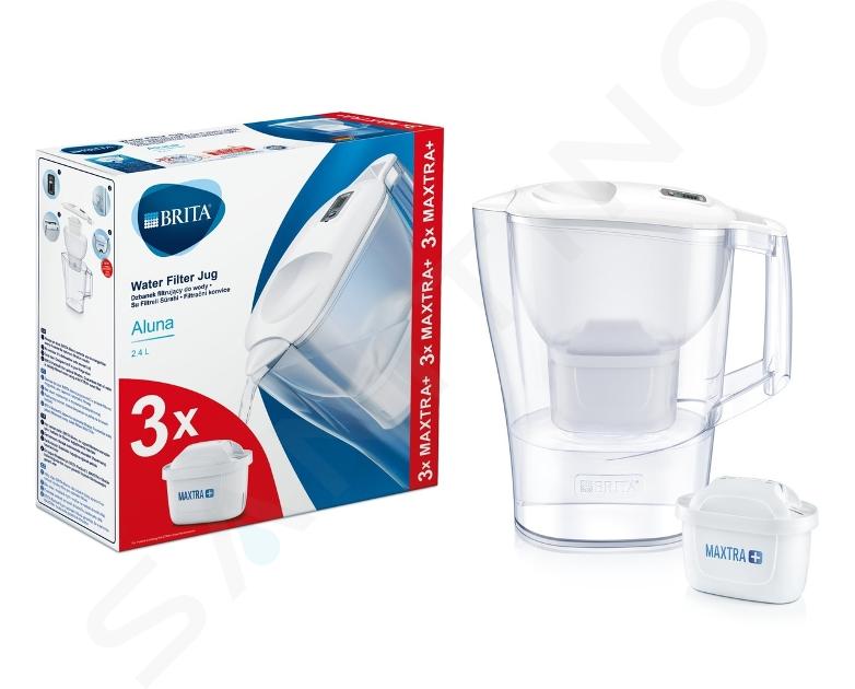 Brita Caraffe - Set caraffa filtrante Aluna Cool Memo a 3 filtri