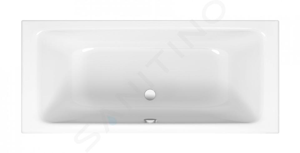 Bette Select - Einbauwanne Duo 180x80 cm, BetteGlaze Plus, Weiß 3473-000PLUS