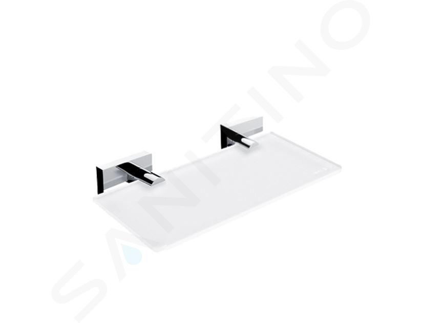Nimco Keira - Estante, longitud 20 cm, cristal mate/cromo KE 22091B-20-26
