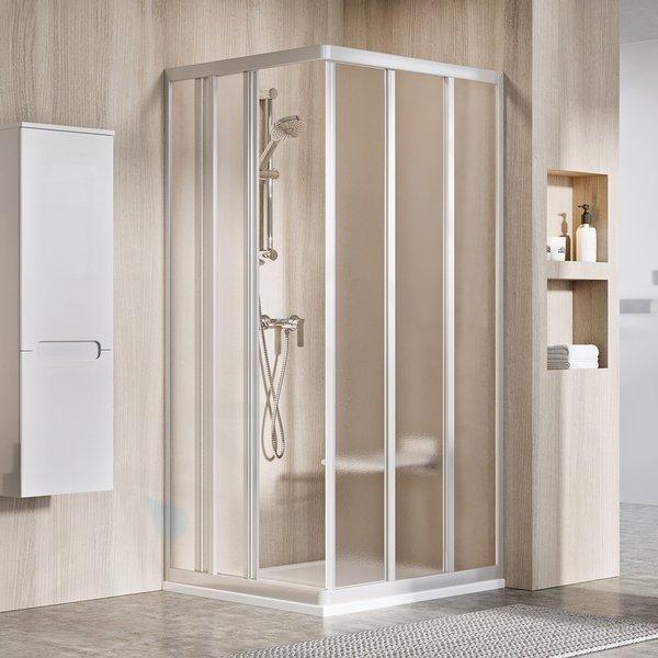 Ravak Supernova - Porte de douche ASRV3-90, 87-89 cm, satiné/verre Grape 15V70UR2ZG