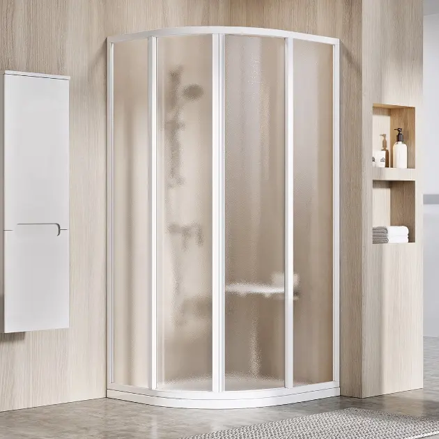 Ravak Supernova - Cabina doccia a quarto di giro SKCP4-80, 78-80 cm, bianco/vetro Grape 3114O102ZG