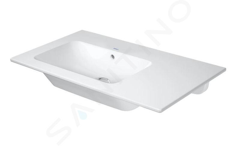 Duravit ME by Starck - Wastafel asymmetrisch 83x49 cm, mat wit 2345833260