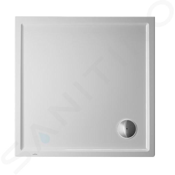 Duravit Starck Slimline - Sprchová vanička, 800x800 mm, Antislip, biela 720114000000001