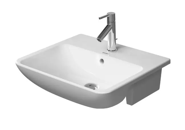 Levně Duravit ME by Starck - Zápustné umyvadlo 55x46 cm, 1 otvor pro baterii, matná bílá 0378553200