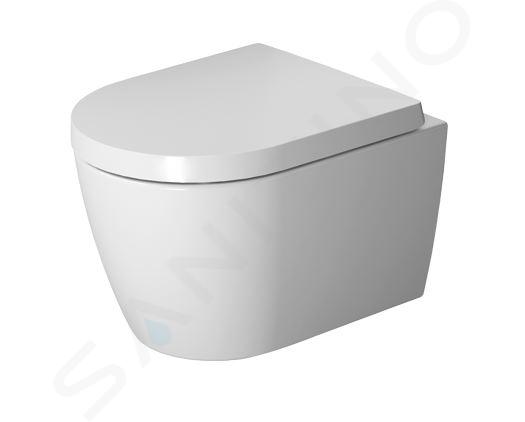 Duravit ME by Starck - WC Compact, montowane na ścianie, bez krawędzi, z WonderGliss, biały/biały matowy 25300926001