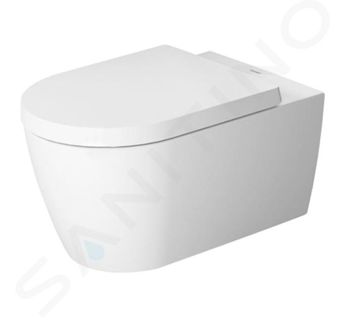 Duravit ME by Starck - Závesné WC, Rimless, biela/matná biela 2529092600