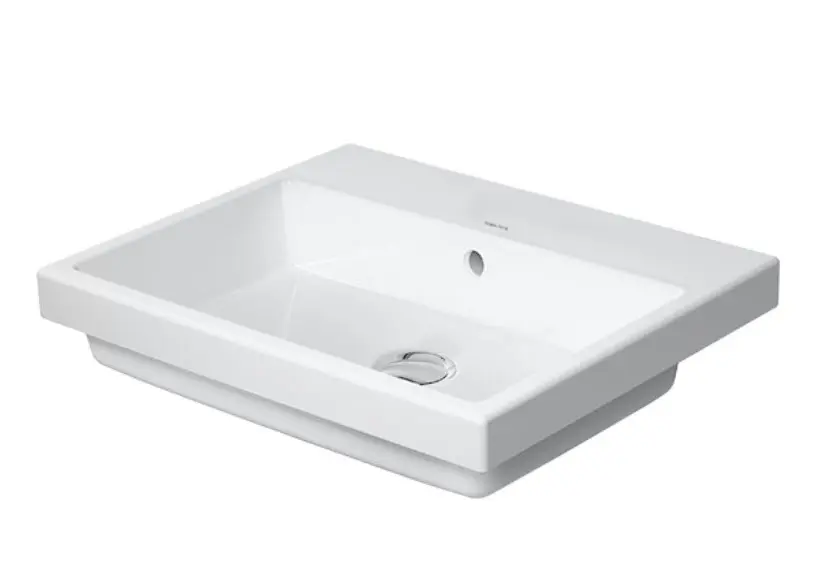 Duravit Vero Air - Unterbauwaschtisch 55x46 cm, mit Überlauf, ohne Hahnloch, weiß 0383550060