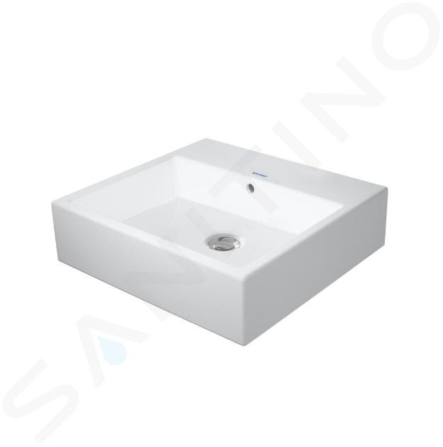 Duravit Vero Air - Lavamani 450x350 mm, con troppopieno, senza foro per miscelatore, bianco 0724450060