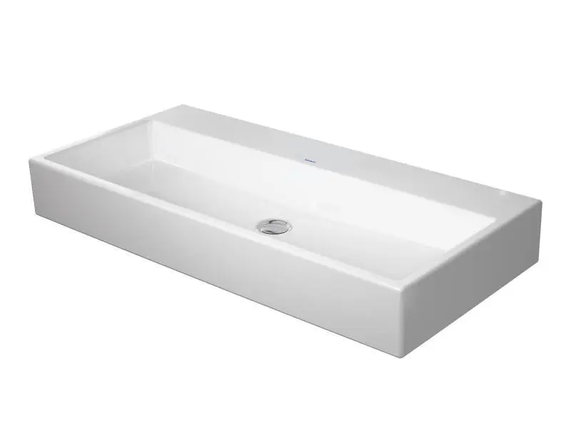 Duravit Vero Air - Lavabo para mueble 100x47 cm, sin rebosadero, sin orificio para grifo, WonderGliss, blanco 23501000791