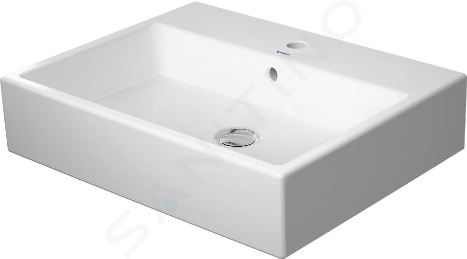 Duravit Vero Air - Möbelwaschbecken 600x470 mm,mit Überlauf, mit Hahnloch, weiß 2350600000