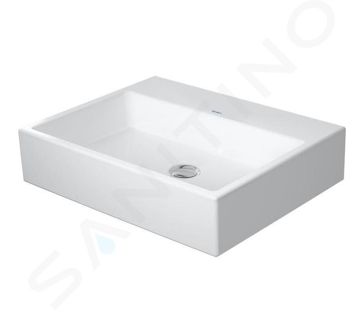 Duravit Vero Air - Umývadlo, 60x47 cm, bez prepadu, bez otvoru na batériu, biela 2350600070