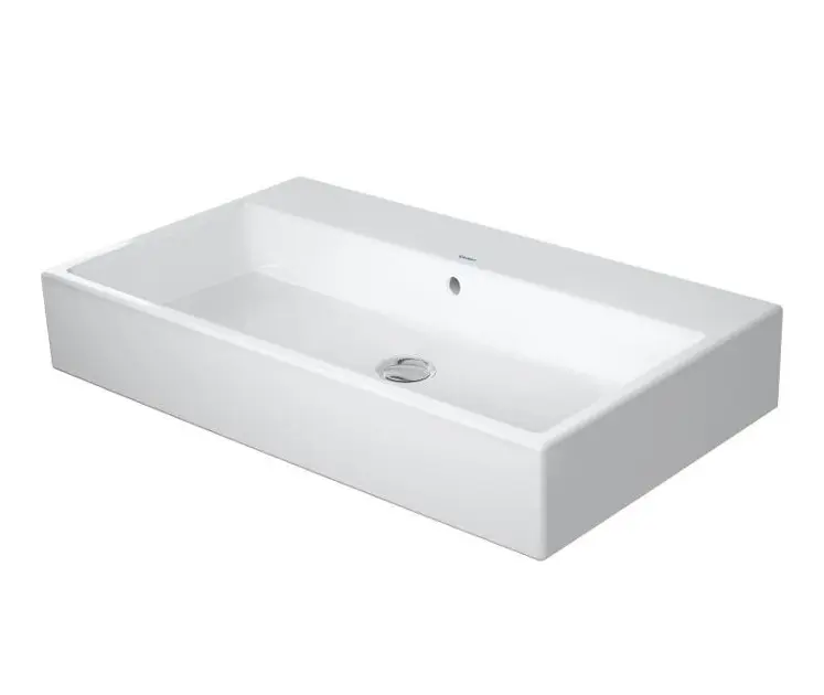 Duravit Vero Air - Zlew meblowy 80x47 cm z przelewem, bez otworu na baterię, WonderGliss, biały 23508000281