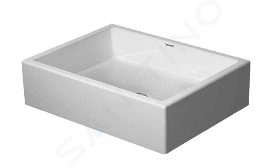 Duravit Vero Air - Umywalka 50x38 cm, bez przelewu, bez otworu na baterię, biała 2351500000