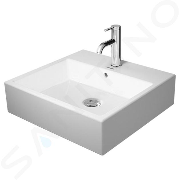 Duravit Vero Air - Umyvadlová mísa 500x470 mm, s přepadem, otvor pro baterii, bílá 2352500000