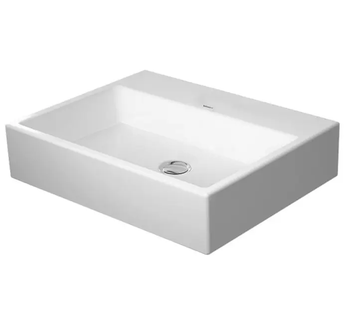 Duravit Vero Air - Waschbecken 60x47 cm, ohne Überlauf, ohne Hahnloch, WonderGliss, weiß 23526000701