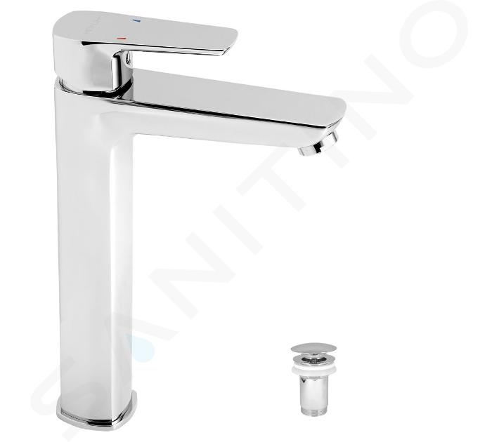 Novaservis Metalia 58 - Grifo de lavabo, con desagüe, cromo 58503,0