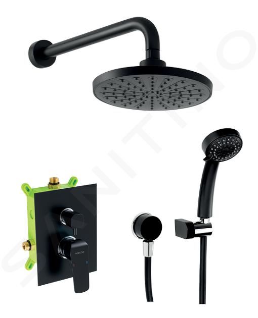 Novaservis Nobless Tina - Set de mitigeur encastré avec accessoires, noir SADA38051R,5